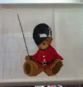 teddy Bear birth sampler (finished)