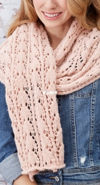First-Timer Knit Lace Scarf by Lisa Gentry-Free