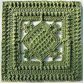 Counterpoint 12 inches Afghan Block- Joyce Lewis- Free