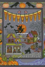 Stoney Creek Collection Book 518 Halloween Village Afghan XSD