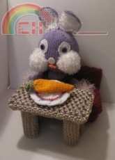 Knitkinz Purple Rabbit by knitvana