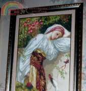 Girl with swan