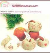 Carnet de Broderies-Pomme de Noel