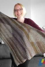 Livorem/Stripes Shawl by Jannetta Broersma-English,Dutch-Free