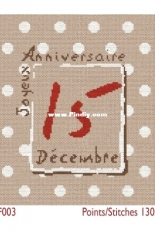 Lili Points F003 Joyeux Anniversaire PCS