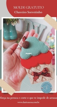 Dani Vanessa Atelier - Ice Cream Keychain - Chaveiro Sorvetinho  - Portuguese - Free