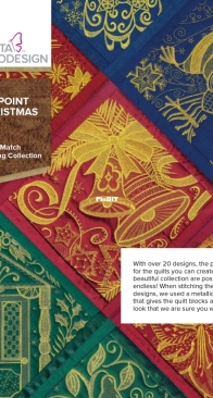 Anita Goodesign - On-Point Christmas - ART, DST-EXP, PES, VIP, HUS, JEF and PXF Format Machine Embroidery Files