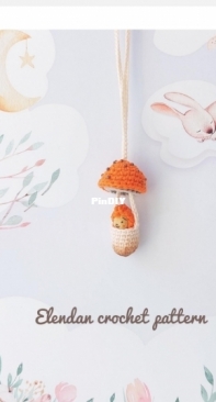 Elen Dan - Elena Daniliuk - Mushroom pendant with a gnome