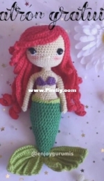 Enjoy gurumis - Sonia Garcia - Ariel little mermaid - La sirenita Ariel - Spanish - Free