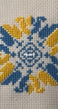 Ornament Blue Yellow