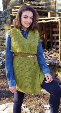 Elmtree Vest by Lisa Richardson Rowan in English