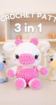 Hugurumi toys / Hugurumi Toys to Hug - Silvia Parascandolo - 3 in 1 Cows
