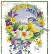 Bright and Beautiful by Lesley Teare from Cross Stitch Collection 221 PCS 10