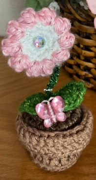 Mini Flower in Pot and Honey Bee Plush