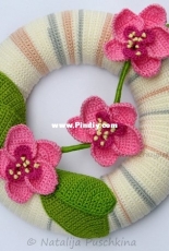 Natalija Puschkina - Door Wreath  with orchids - German