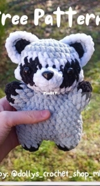 Dollys Crochet Shop Mk - Sara - Raccoon - Free
