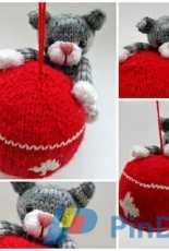 Swinging Kitty Ornament - Justyna Kacprzak-Cute and Kaboodle-English