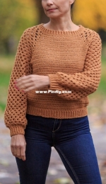 Accessorise - Ana D - Honeycomb Raglan Sweater