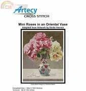 Artecy Cross Stitch - Mini Roses in an Oriental Vase