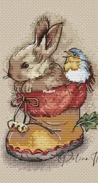 Rabbit in a boot by Polina Tarusova