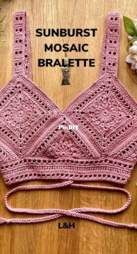 Lizard And Hook - Sunburst Mosaic Bralette