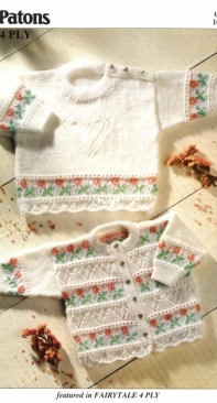 Patons 4653 Cardigan and Sweater - Free