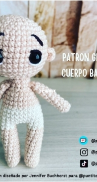 Puntito de algodon - Jennifer Buchhorst - Chibi base body - Cuerpo Base Chibi - Spanish - Free