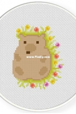 Daily Cross Stitch - Garden Hedgehog