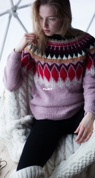 Womens Yoke Sweater by Mari Kangas - Novita - Free