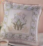 Snowdrop Cushion from Art Nouveau Cross Stitch by Barbara Hammet