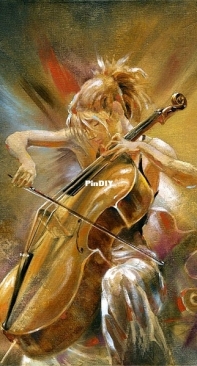 Abakan - Violoncellist by Urszula Przygrodzka