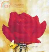 I Love CrossStitch IL-015 - Red Rose