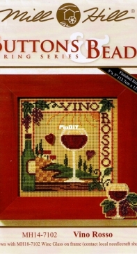 Mill Hill Buttons & Beads - Spring Series MH14-7102 Vino Rosso XSD