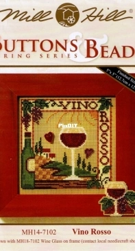 Mill Hill Buttons & Beads - Spring Series MH14-7102 Vino Rosso XSD