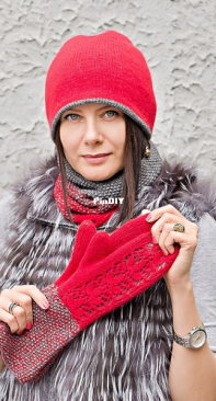 Fish Mittens by Lana Bakaeva - Russian