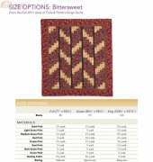 Fons and Porters Scrap Quilts Fall 2011 - Bittersweet QuiltFree Quilt Size Chart