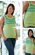Cascade Yarns DK216 Summertime Pima Top by Melissa Leapman - Free
