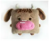 Pattern Toys Pillows - toys by hvatik - Pillow Bull