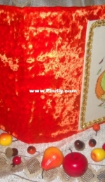 Folder with embroidery