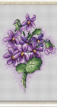 IriSka Stitch - Bouquet Of Violets by Irina Biloshenko / Biyanova