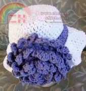 Holland Designs - Lisa van Klaveren - Carnation Cloche Baby Hat