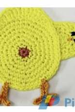 Made by Wilma - Wilma Westenberg - Chicken Butt Coaster - Free
