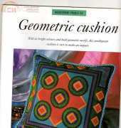 discovering needle craft needlepoint project 55 geometric cushion