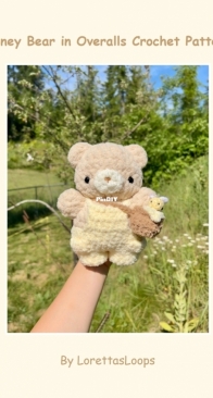 Lorettas Loops - Loretta - Honey Bear in Overalls