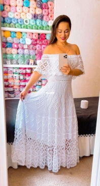 Mary Croche - Mary Castro - 002 Lozenge Blouse and Mosaic Long Skirt - Blusa Losango e Saia Longa Mosaico - Portuguese