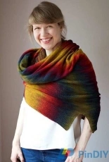 Strickmich- Pool & Conquer Shawl by Martina Behm-English,German