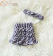 Melodys Makings- Petite Cabled Skirt Set