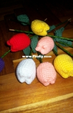 Crochet tulip