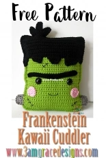 3am Grace Designs - Donna Vasquez Beavers and Michaelene Nelson - Frankenstein Kawaii Cuddler - Free