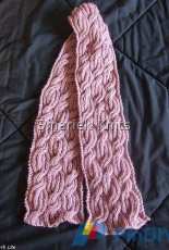Beaumonde Cable Scarf by SmarieK / Smariek Knits-Free